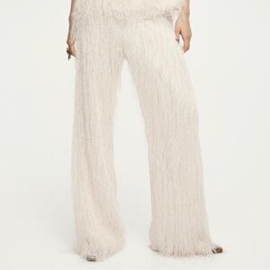 Elegant Cream Women's Pants